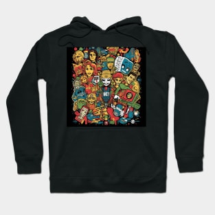 Comic Collage Hoodie